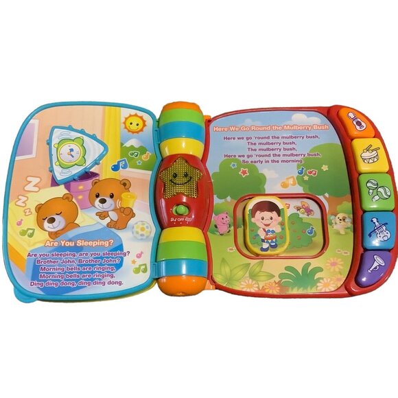 VTech Musical Nursery Rhymes Book Baby Educational Learning Toy Nursery Songs - Picture 5 of 6